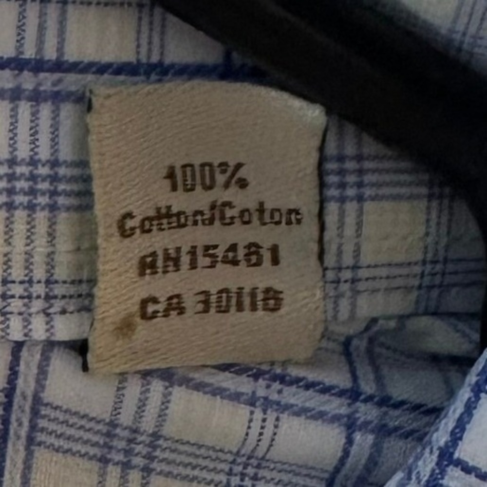 Tommy Bahama Men's Plaid Long Sleeve Button Down Shirt Size 16 - Picture 5 of 8